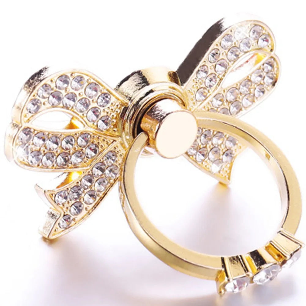 Diamond Butterfly Phone Ring Stand Holder