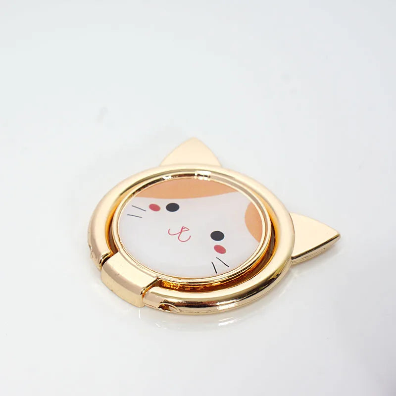 Luxury Cartoon Cat Phone Ring Holder