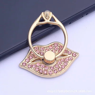 Diamond Butterfly Phone Ring Stand Holder