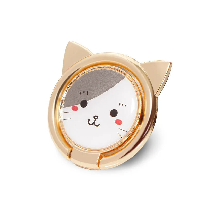 Luxury Cartoon Cat Phone Ring Holder