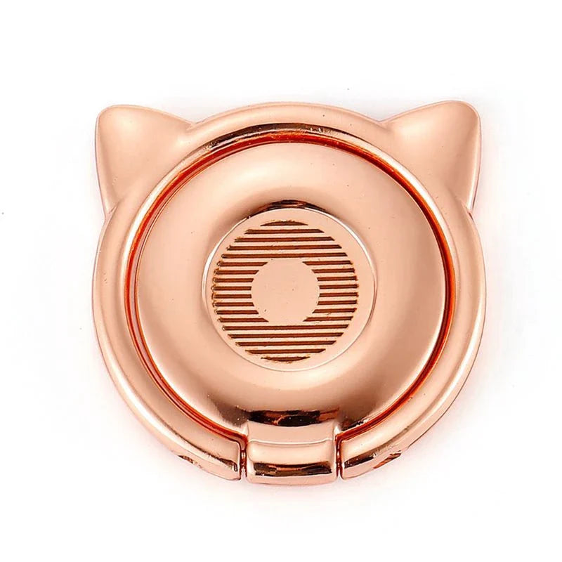 Luxury Cartoon Cat Phone Ring Holder