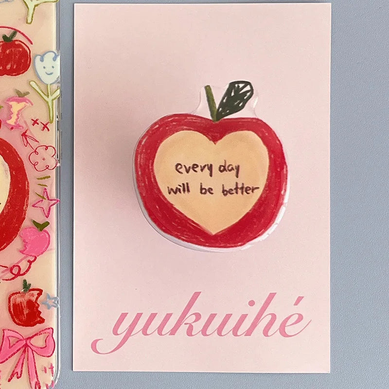 INS Cartoon Fruit Heart Griptok Holder