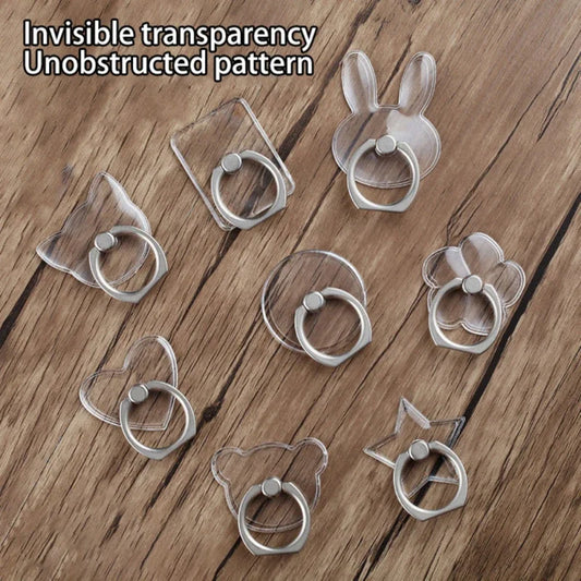 Transparent 360° Mobile Phone Ring Holder