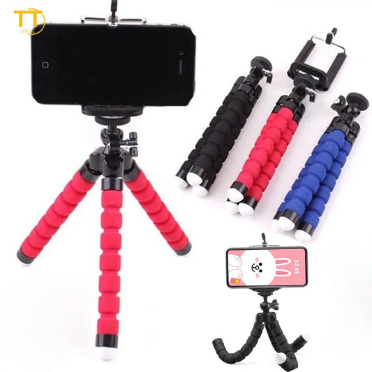 Sponge Octopus Phone Tripod Holder
