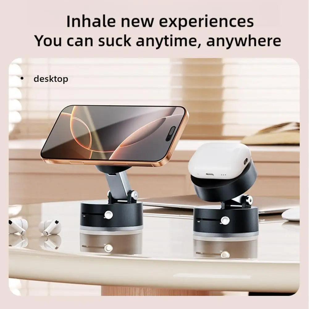 Double-sided suction cup phone holder