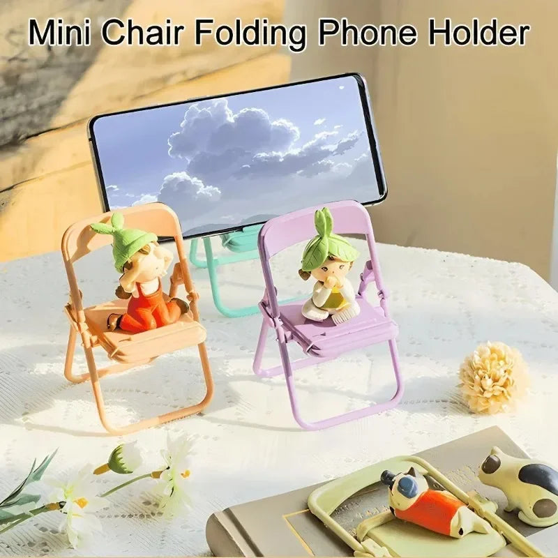 Foldable Chair-Shaped Phone Holder
