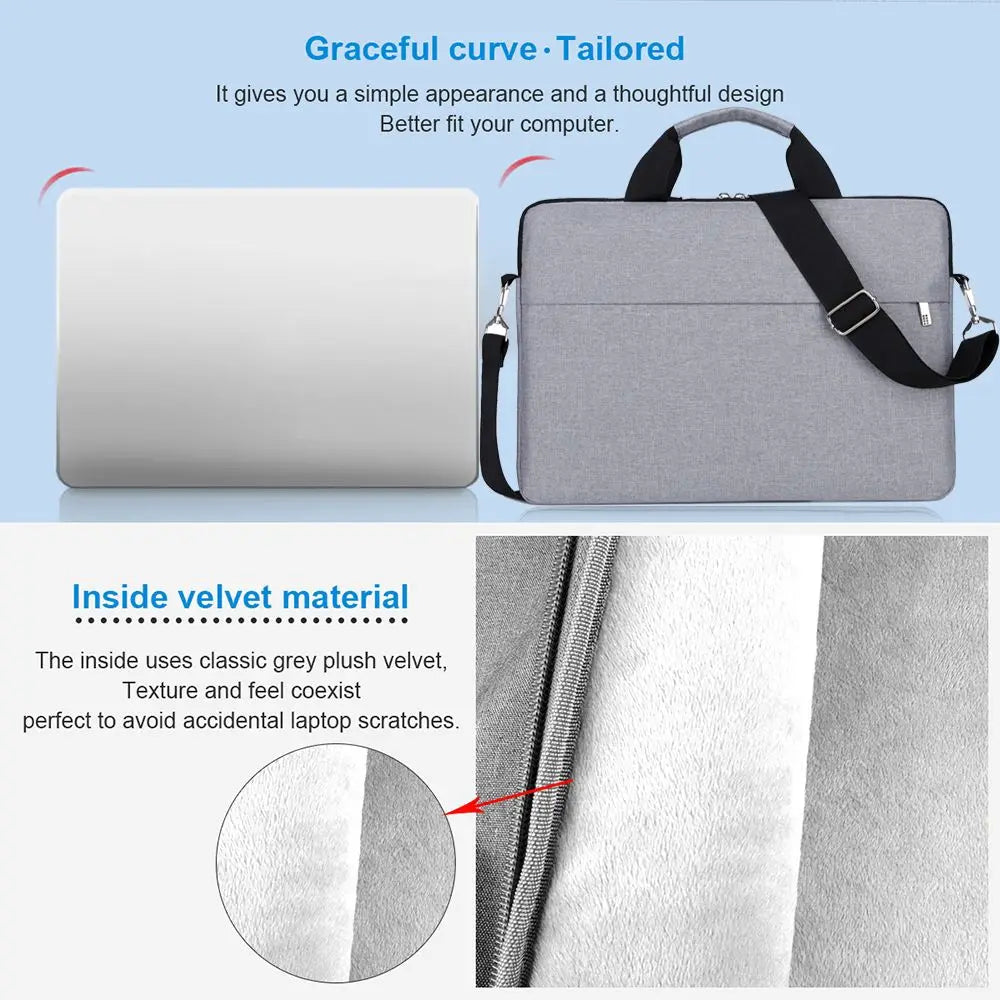 Ultra-Thin Laptop Sleeve Shoulder Bag