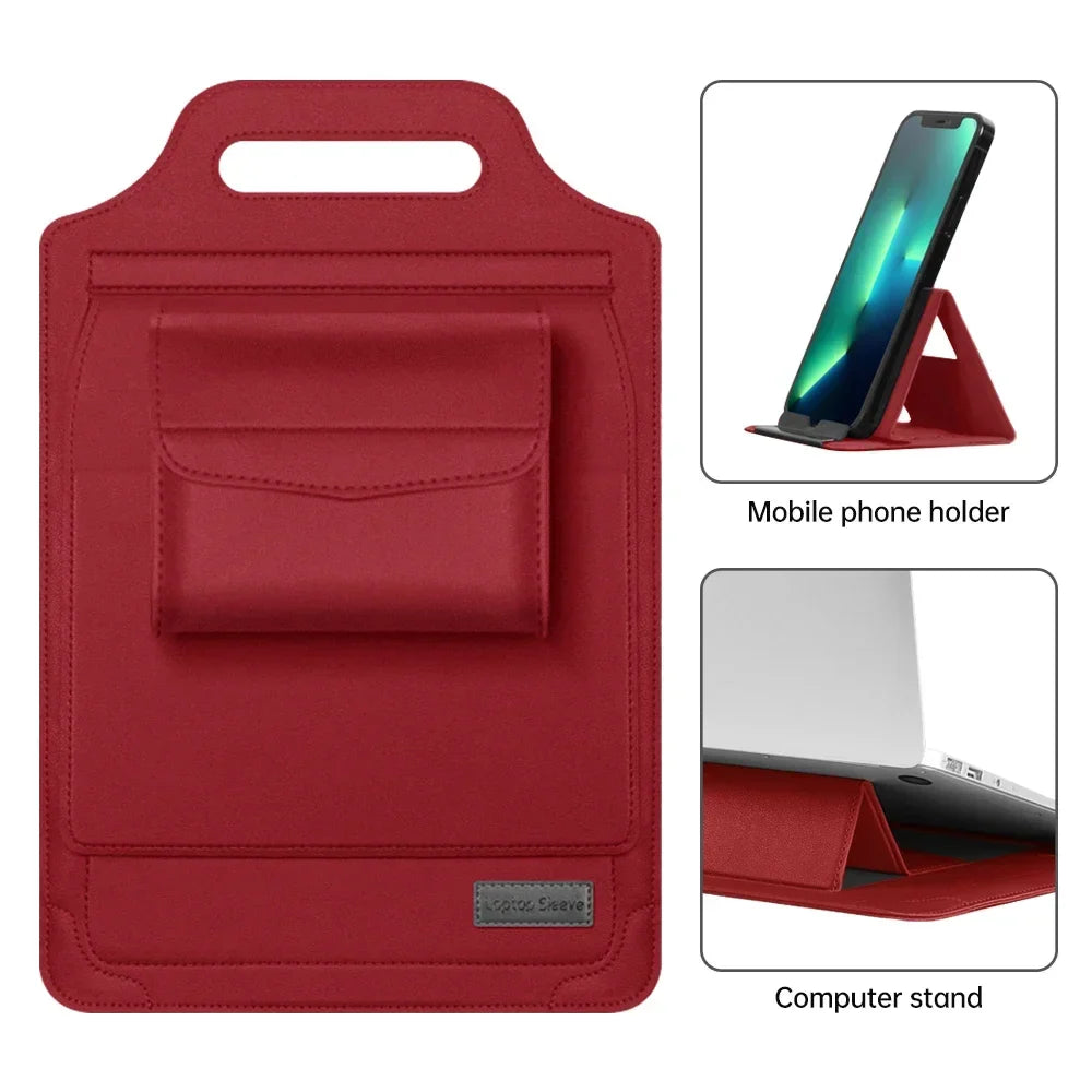 PU Leather Laptop Sleeve Case Bag