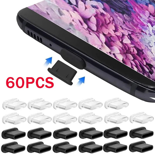 Type-C Dust Plug Silicone Protector Cover