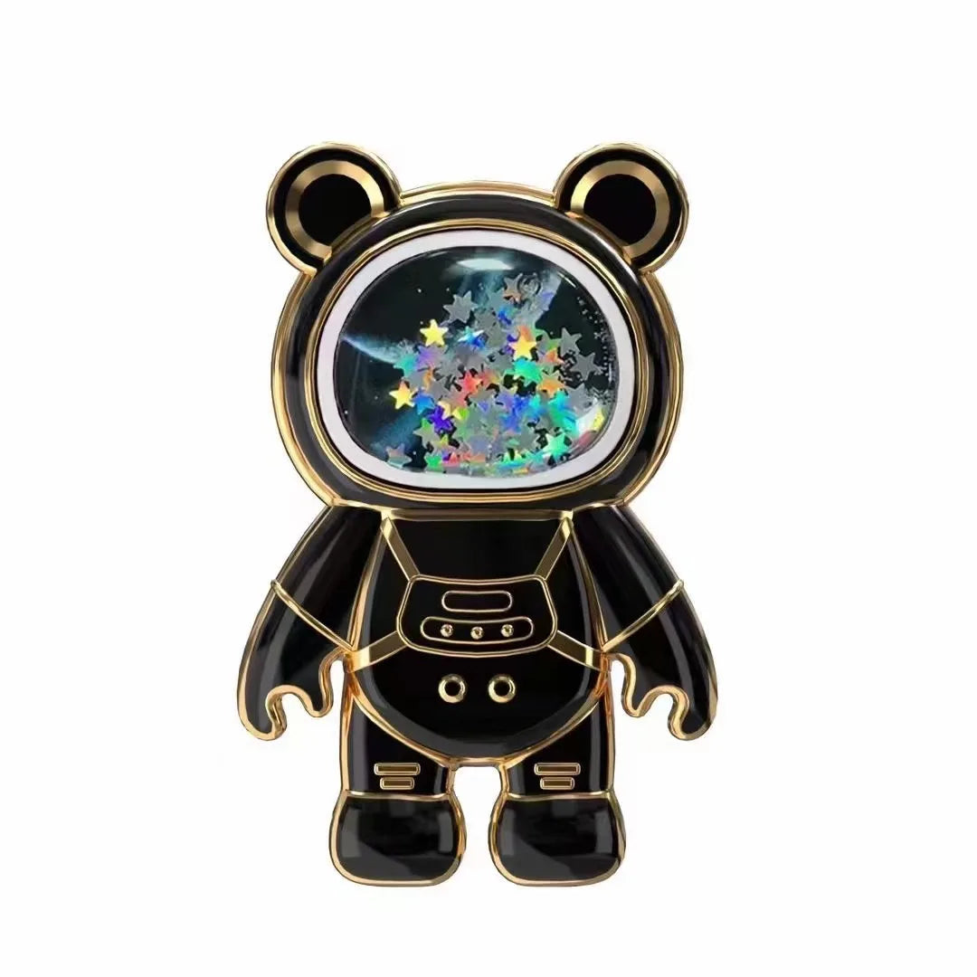 Cute Glitter Astronaut Quicksand Phone Grip Holder