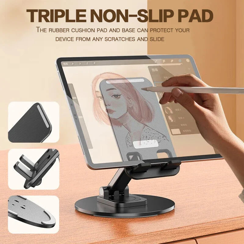 360° Rotating Adjustable Tablet Desk Stand