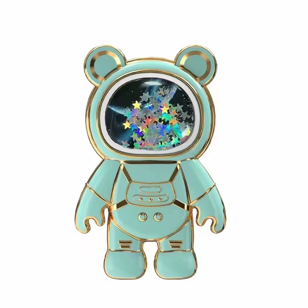 Cute Glitter Astronaut Quicksand Phone Grip Holder