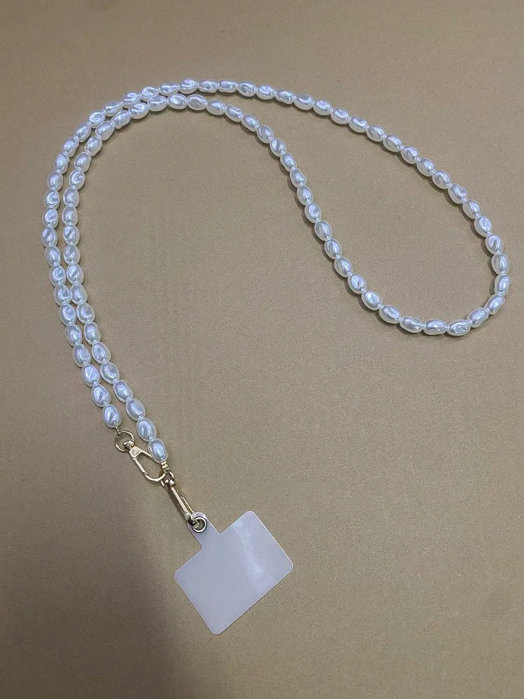 Pearl Phone Lanyard Crossbody Strap
