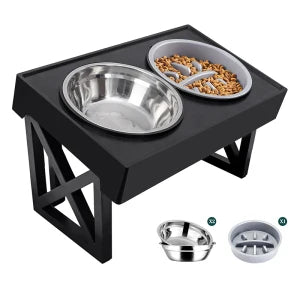 Adjustable Elevated Dog Feeder Bowl