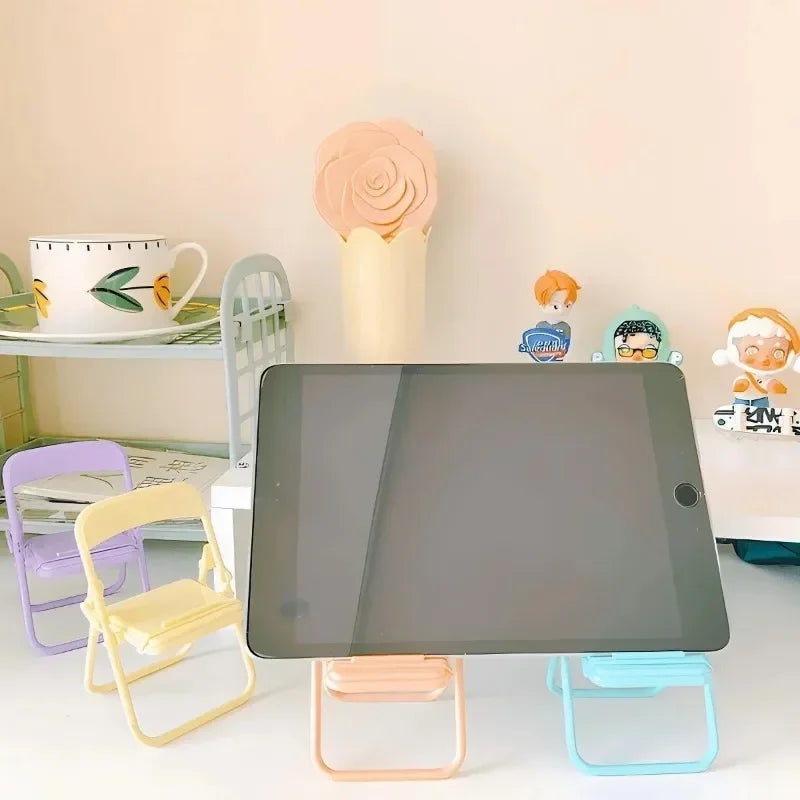 Foldable Chair-Shaped Phone Holder