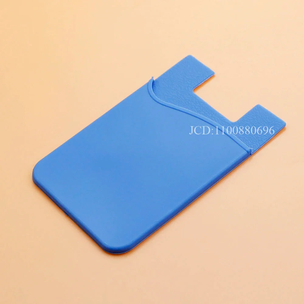 Silicone Phone Card Holder Wallet Stick-On