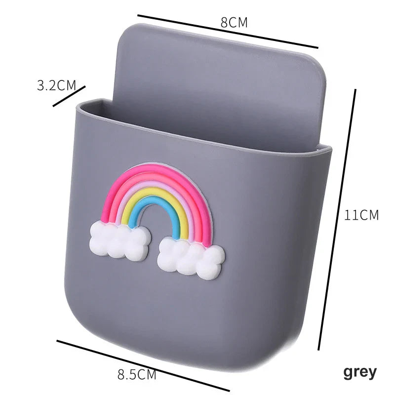 Wall-Mounted Phone Holder Storage Box