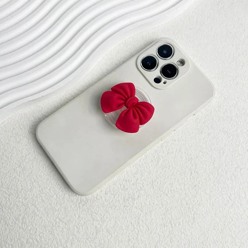 Korean Cute Colorful Bowknot Griptok Holder