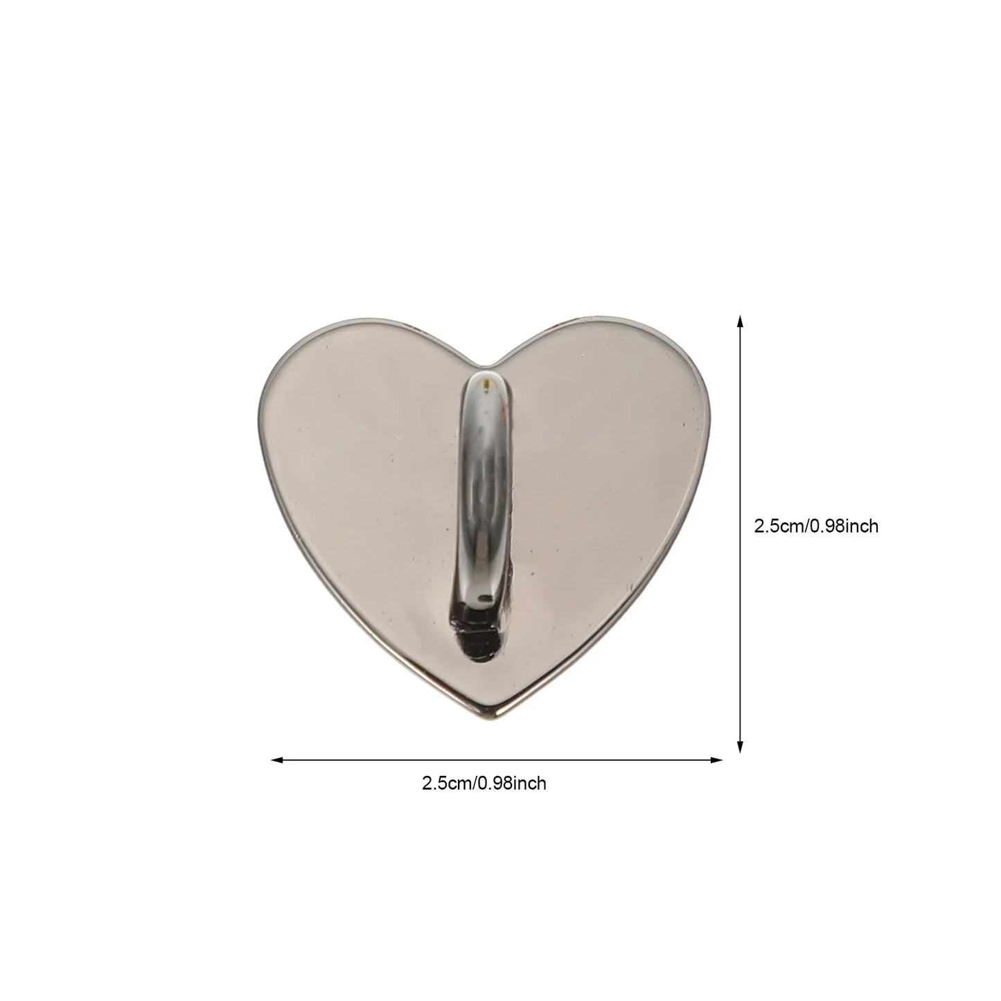 20PCS Heart Shape Phone Strap Buckle
