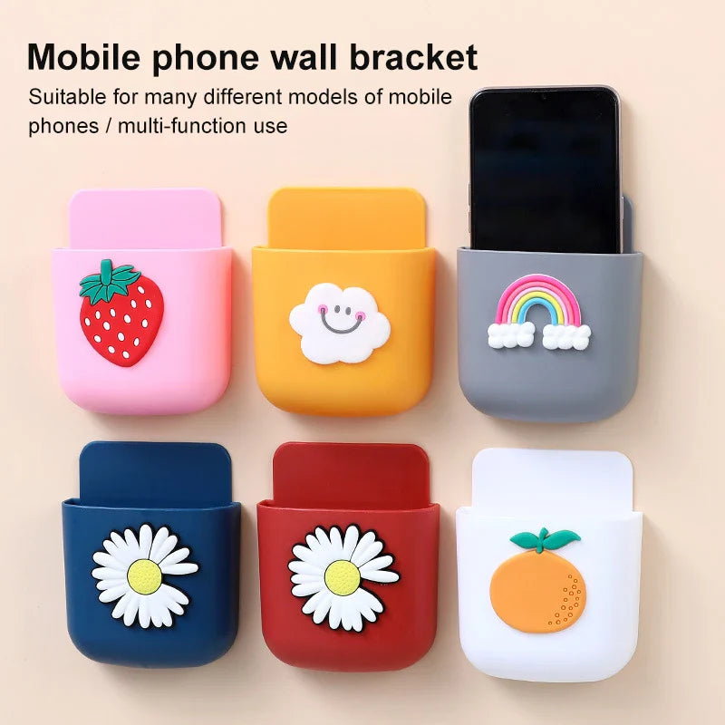 Wall-Mounted Phone Holder Storage Box