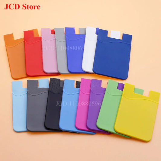 Silicone Phone Card Holder Wallet Stick-On