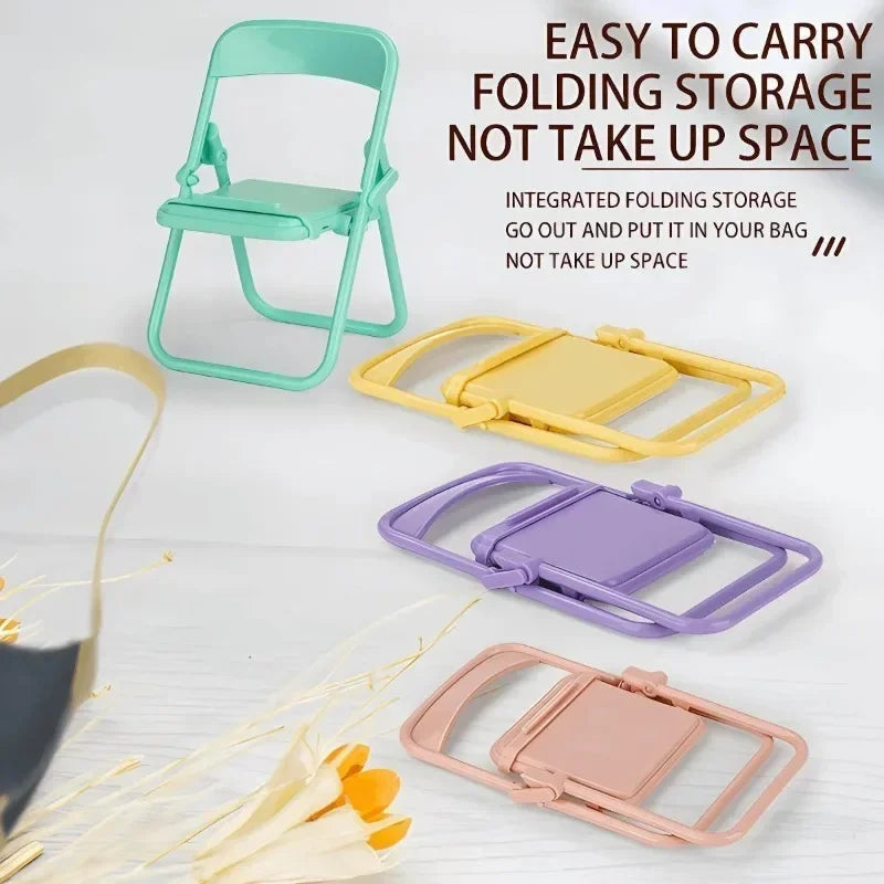 Foldable Chair-Shaped Phone Holder
