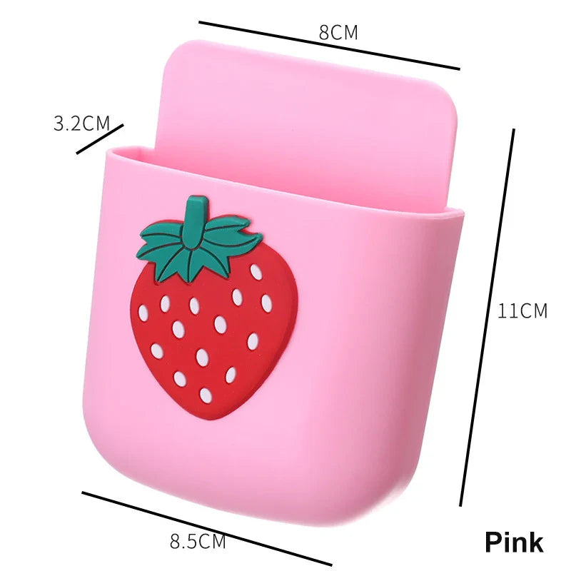 Wall-Mounted Phone Holder Storage Box