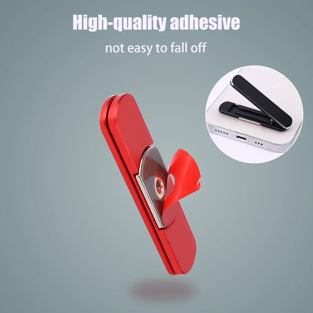 Mini Metal Folding Phone Holder, 360° Rotating Desktop Stand