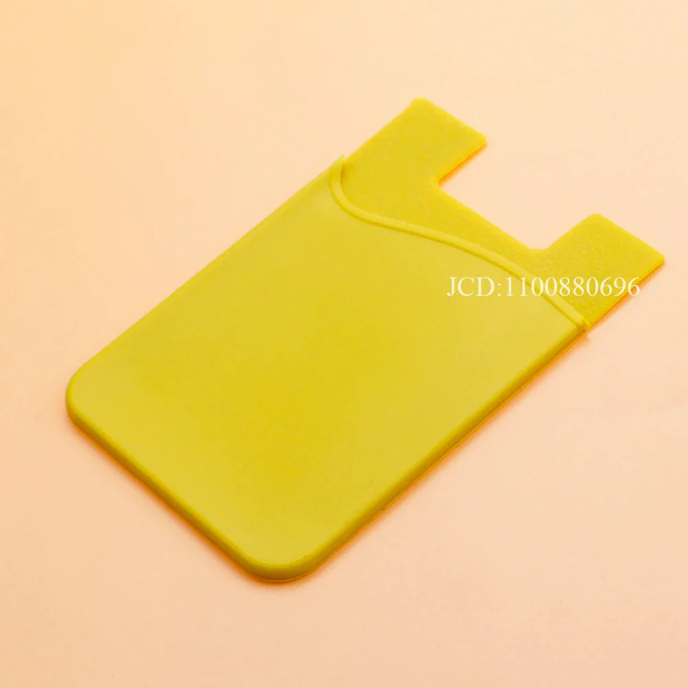 Silicone Phone Card Holder Wallet Stick-On