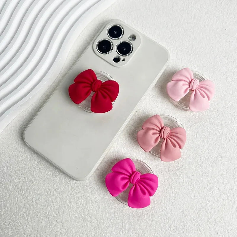 Korean Cute Colorful Bowknot Griptok Holder