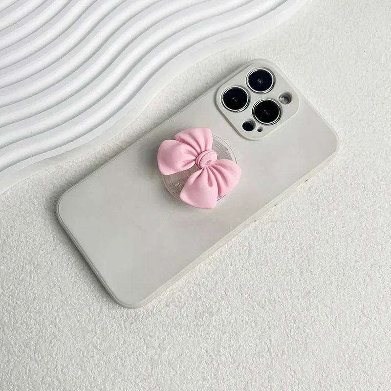 Korean Cute Colorful Bowknot Griptok Holder