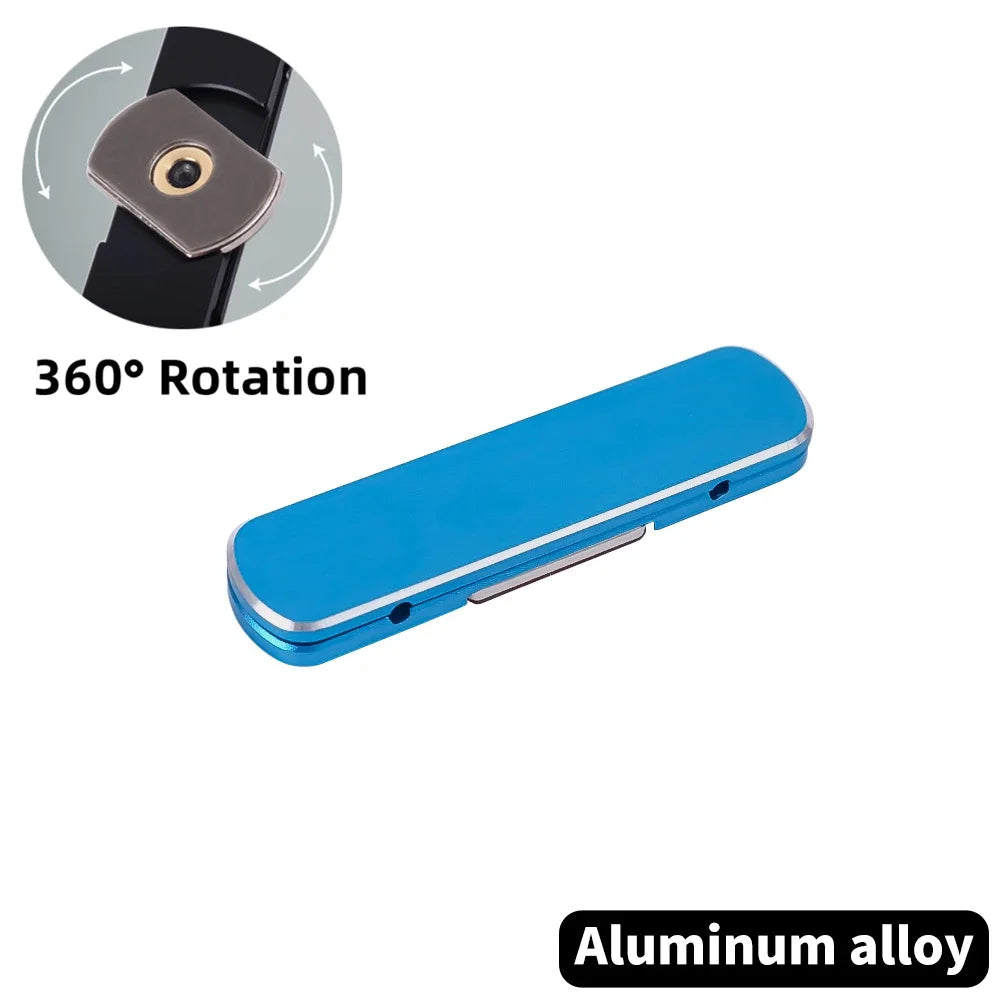 Mini Metal Folding Phone Holder, 360° Rotating Desktop Stand