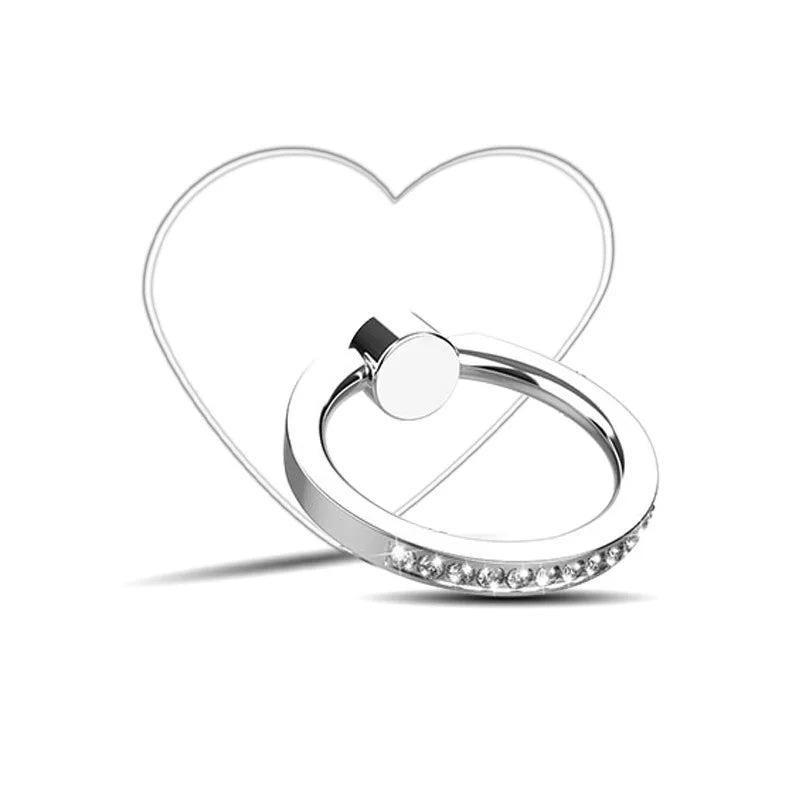 Transparent Diamond Phone Ring Holder Stand