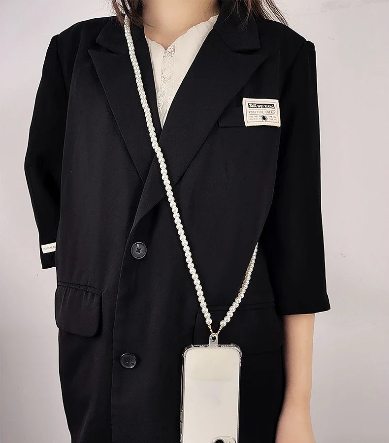 Pearl Phone Lanyard Crossbody Strap