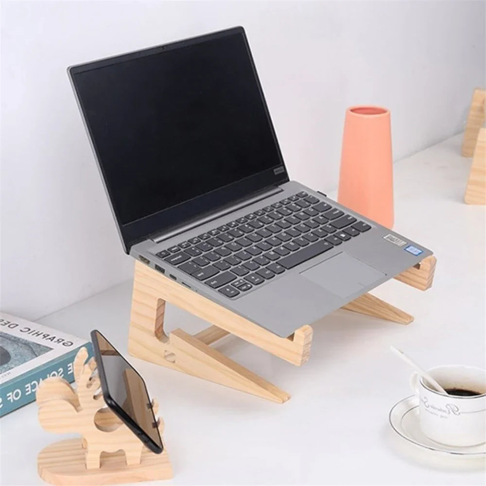 Detachable Wooden Laptop Stand Holder