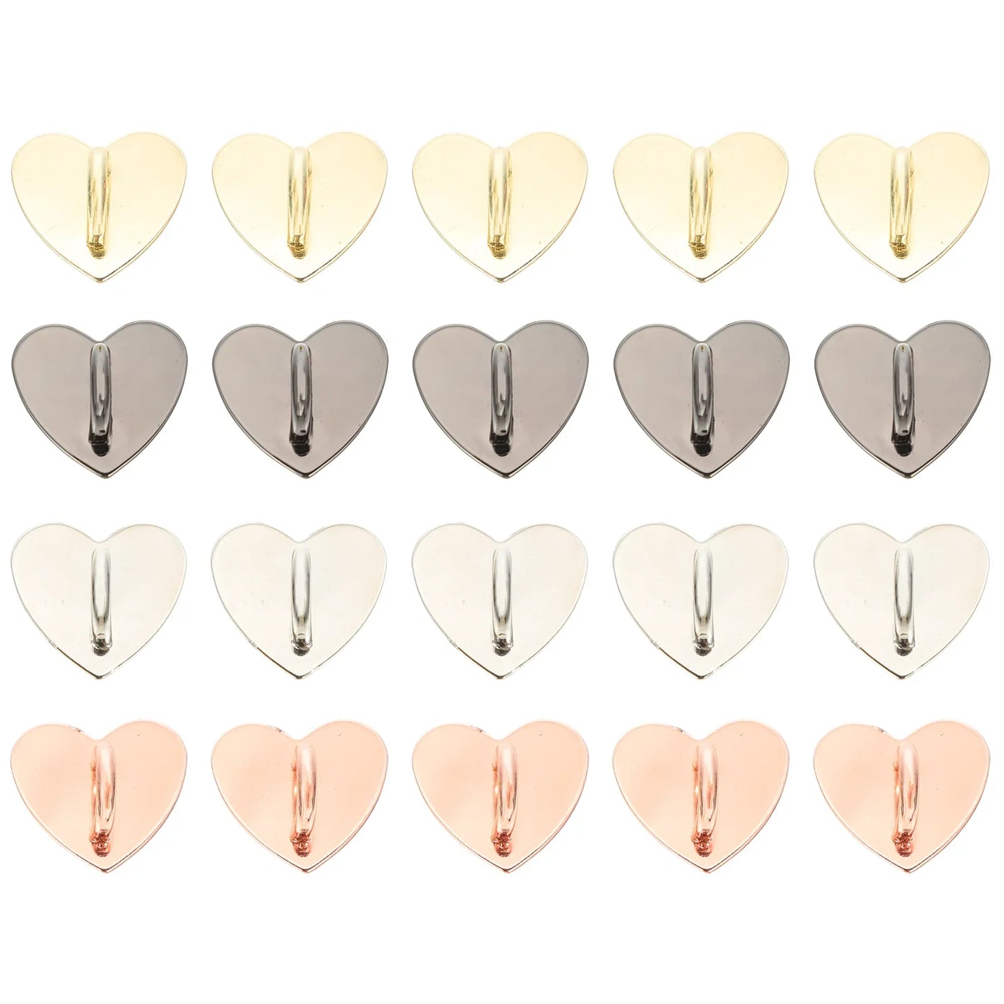 20PCS Heart Shape Phone Strap Buckle
