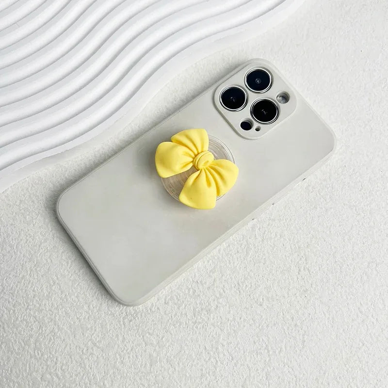 Korean Cute Colorful Bowknot Griptok Holder