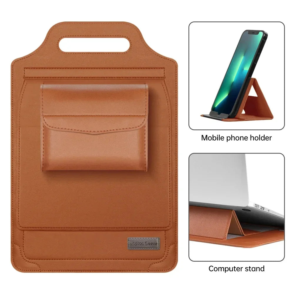 PU Leather Laptop Sleeve Case Bag