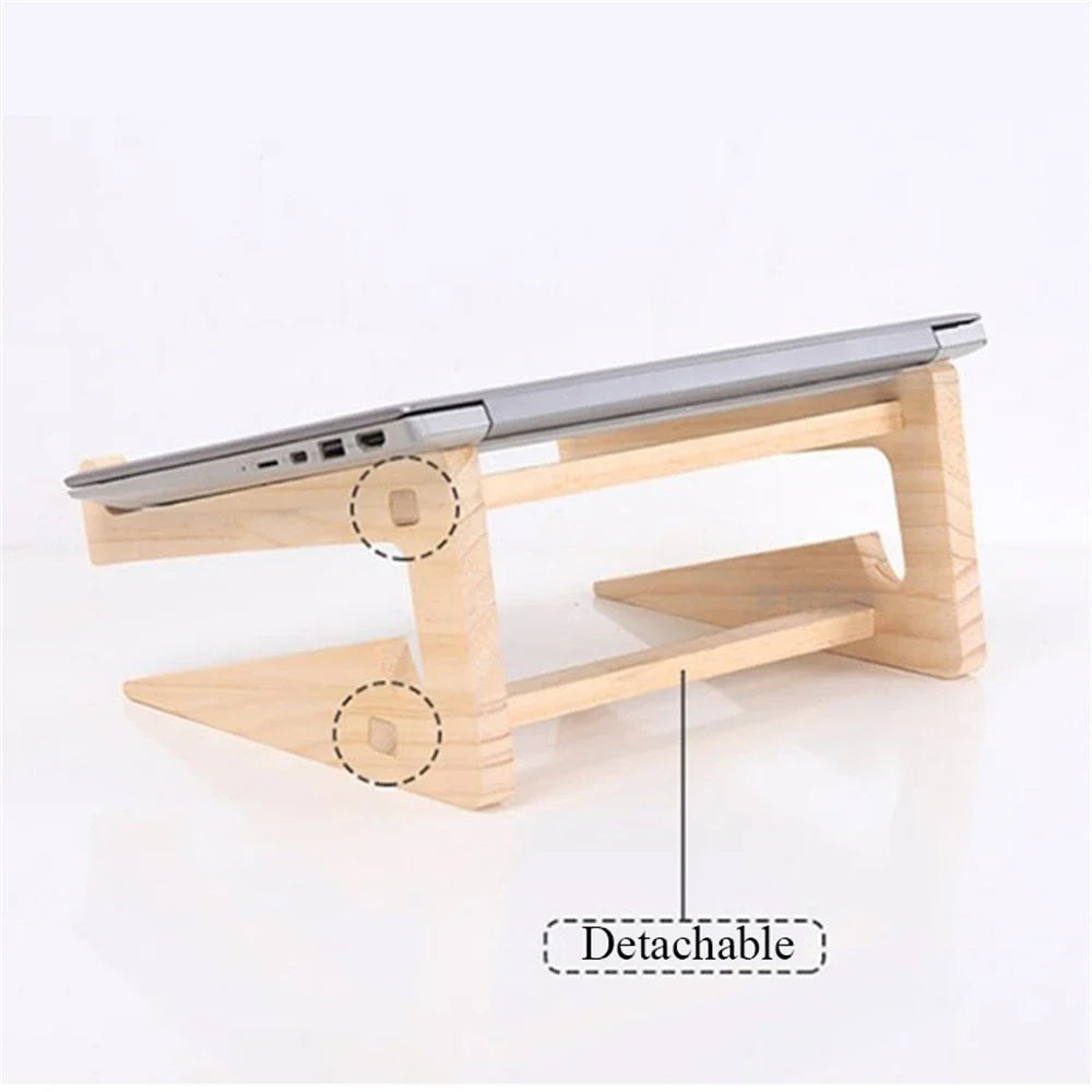 Detachable Wooden Laptop Stand Holder