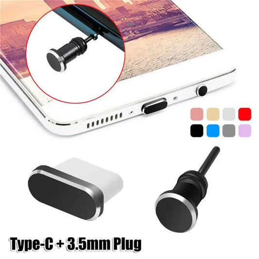Metal Type-C Phone Dust Plug Cover