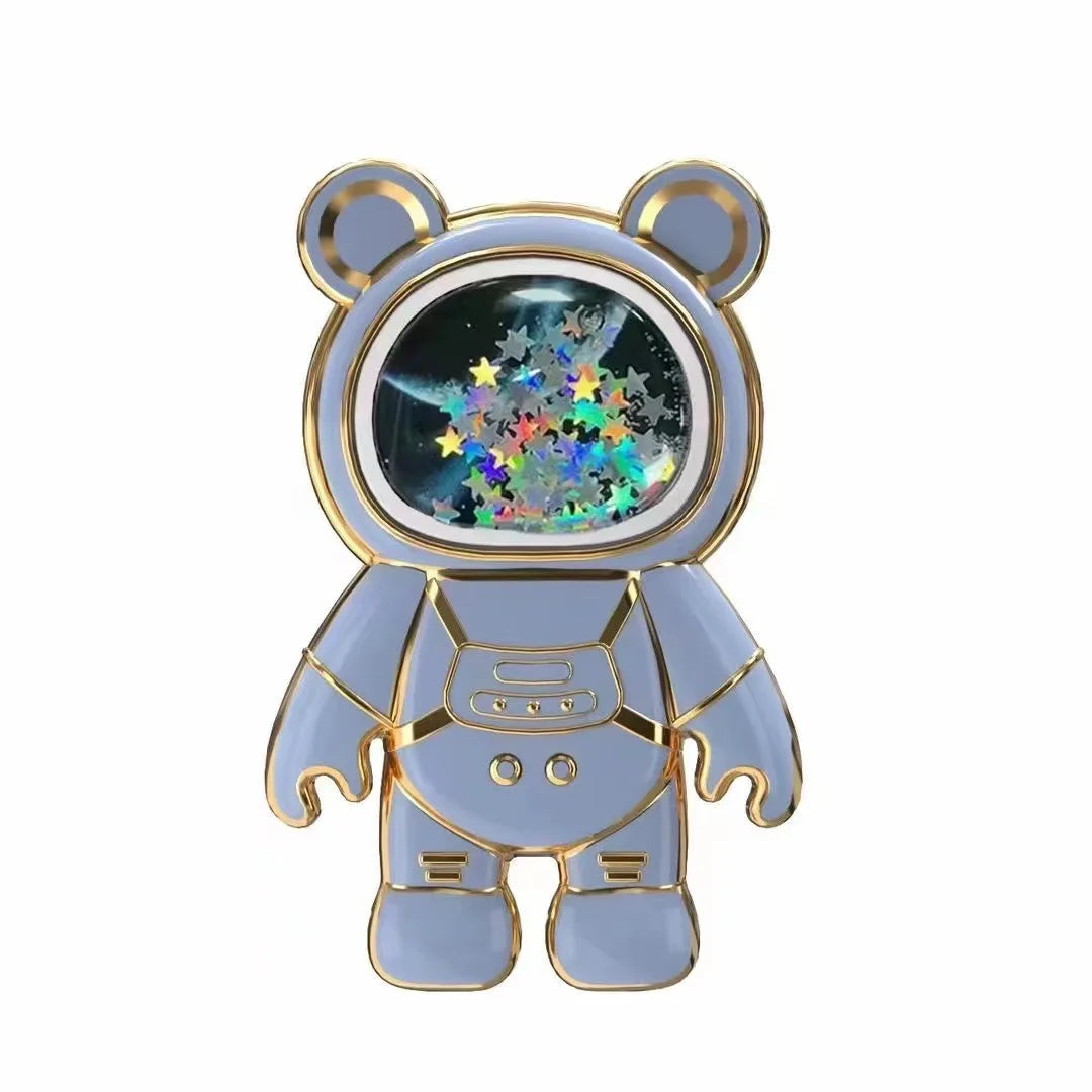 Cute Glitter Astronaut Quicksand Phone Grip Holder