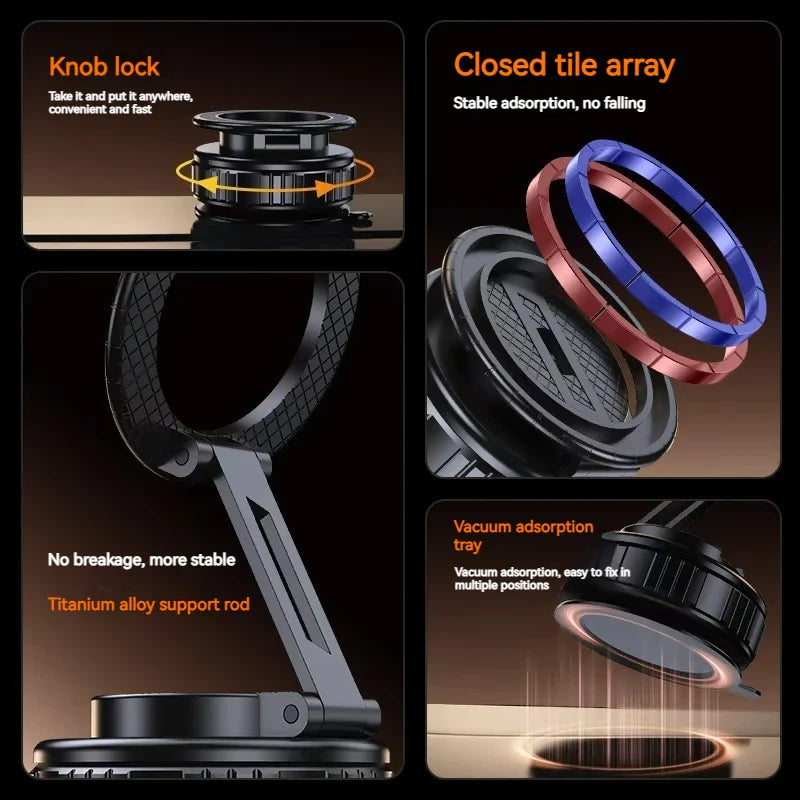 Metal Universal Vacuum Magnetic Car Phone Holder