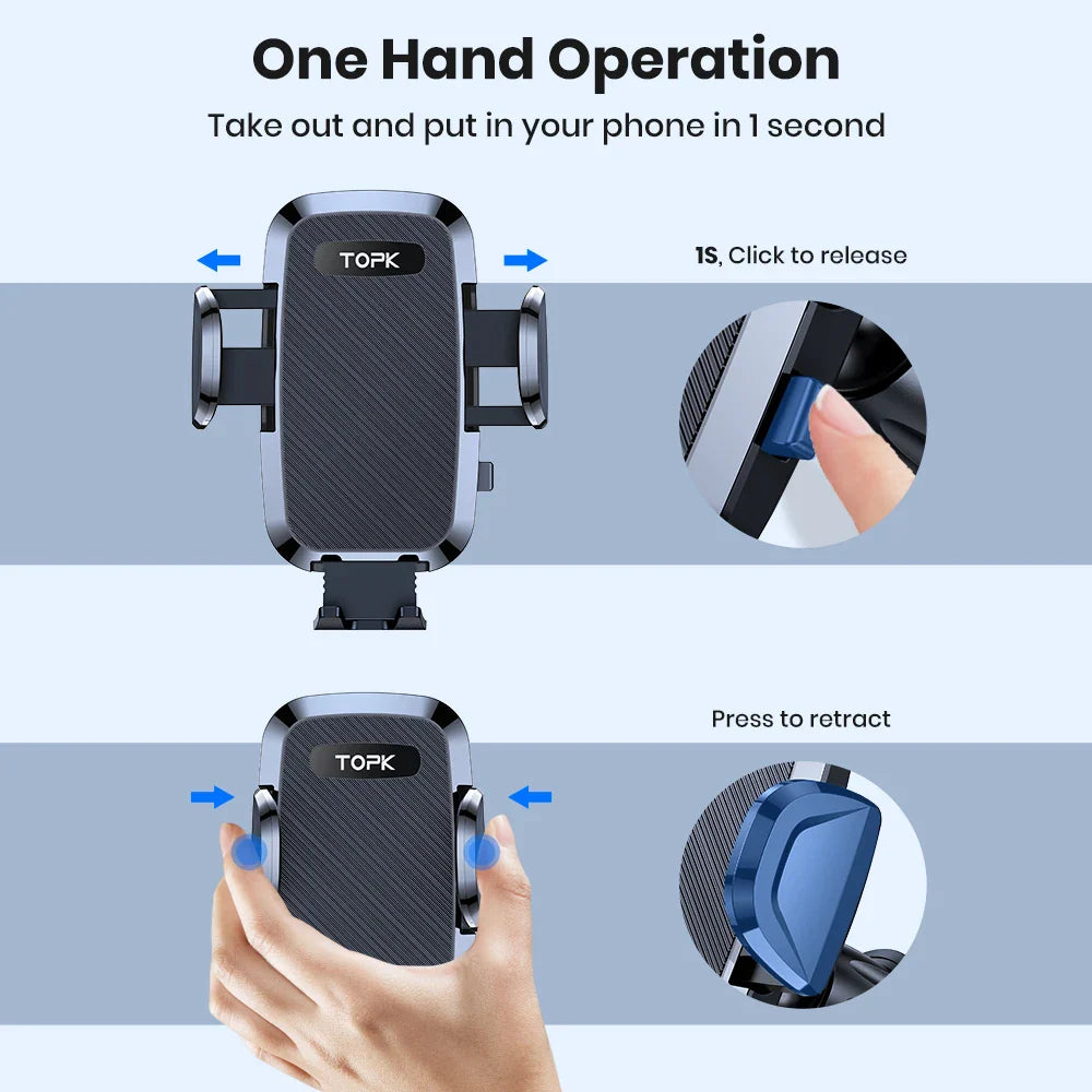 Gravity Car Dashboard Phone Holder Stand