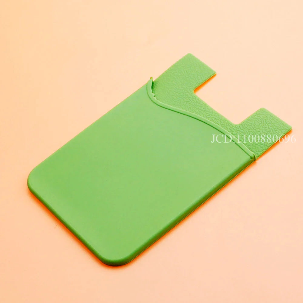 Silicone Phone Card Holder Wallet Stick-On