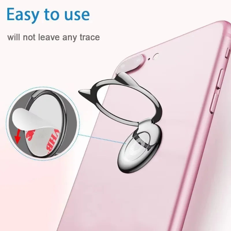 360° Rotatable Cute Cat Ring Holder