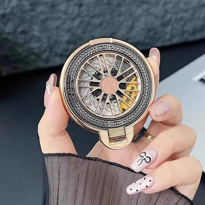 Cute Electroplating Gyroscope Ring Holder