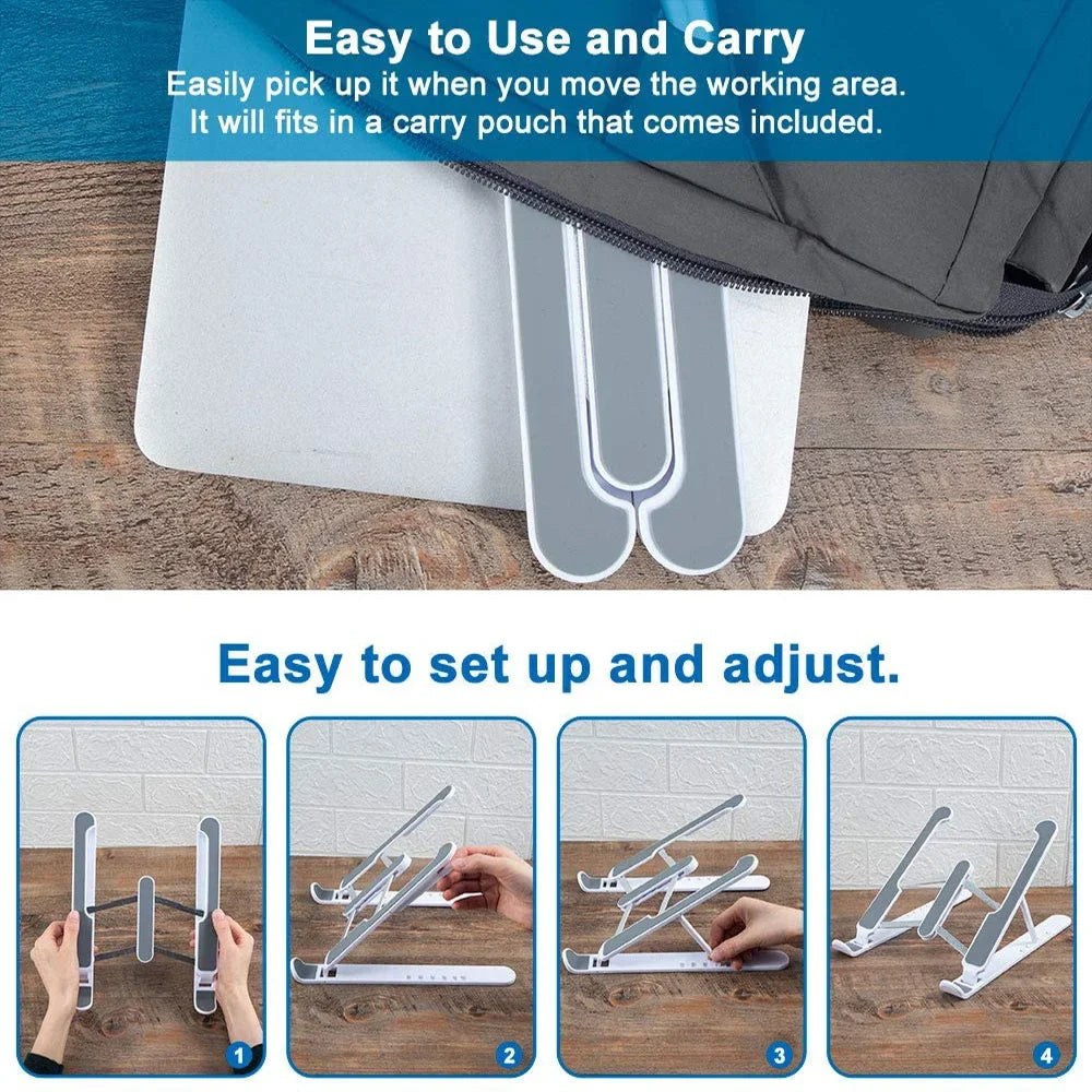Foldable Adjustable Laptop Cooling Stand