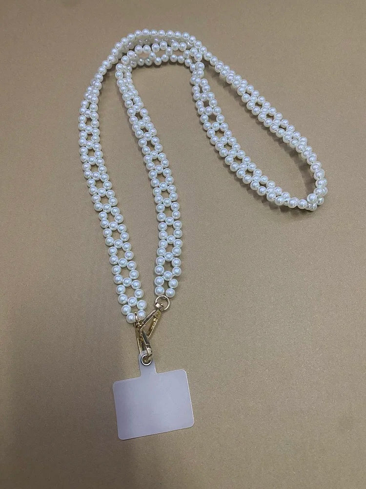 Pearl Phone Lanyard Crossbody Strap