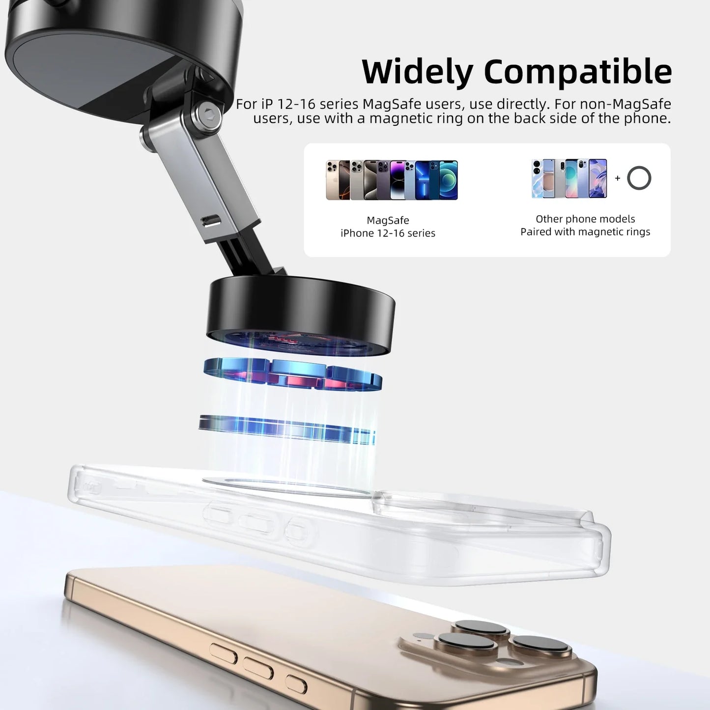 Vyvylabs Foldable Magnetic Suction Phone Holder
