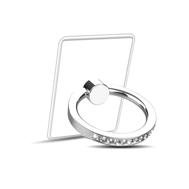 Transparent Diamond Phone Ring Holder Stand